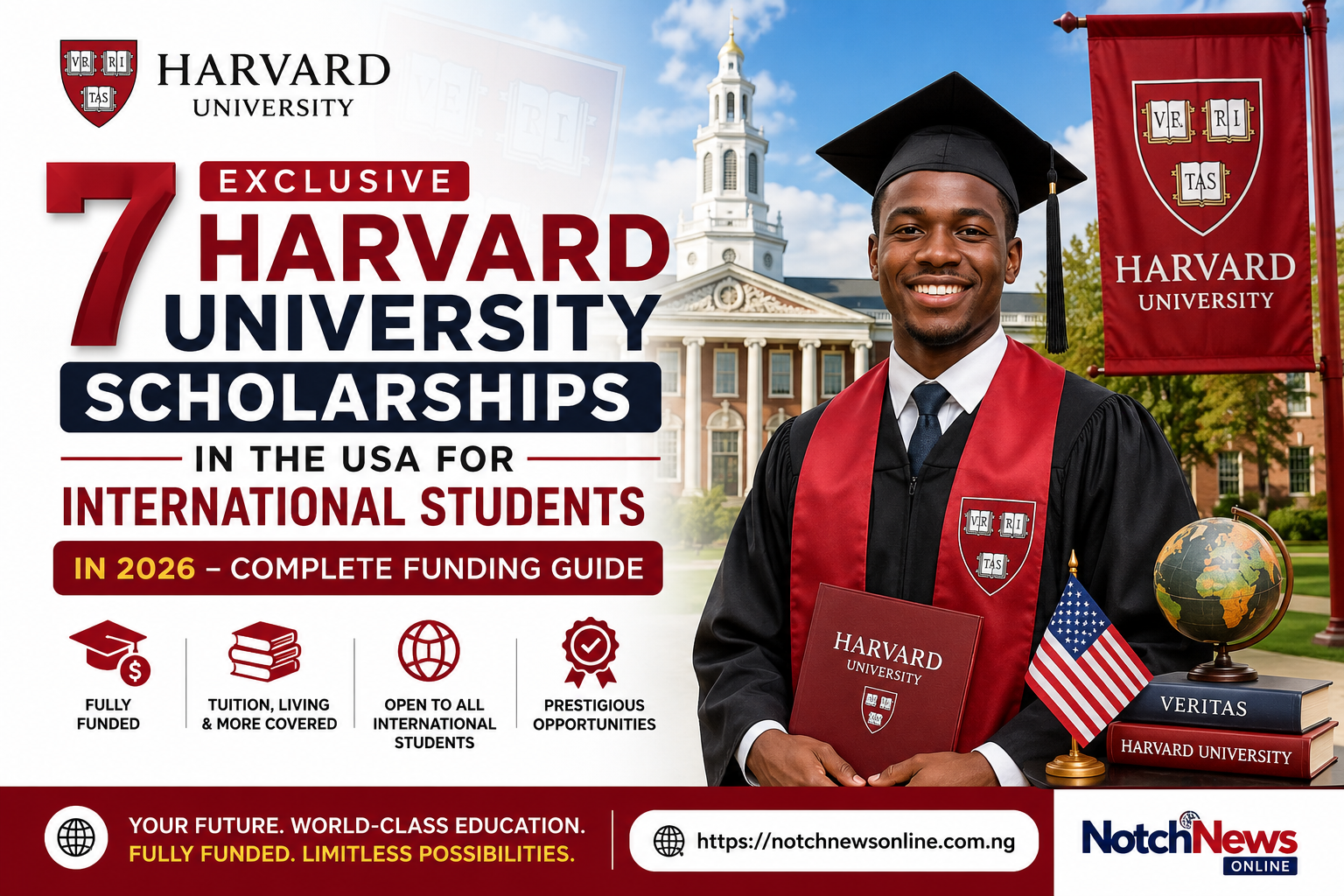 7 Exclusive Harvard University Scholarships in the USA for International Students in 2026 – Complete Funding Guide